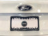 DMSE Universal Metal Shark Tooth Teeth Jaws License Plate Frame Cool Design for Any Vehicle (Black Sharks Tooth)...