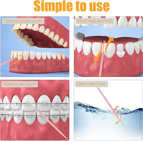 Healifty 1200Pcs Double-Head Toothpicks, Disposable Plastic Toothpicks for Teeth Cleaning Oral Care...