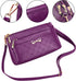Women Small Handbags Square Leather Crossbody Bags Multi Pocket Shoulder Bag Ladies Elegant Change Purse...