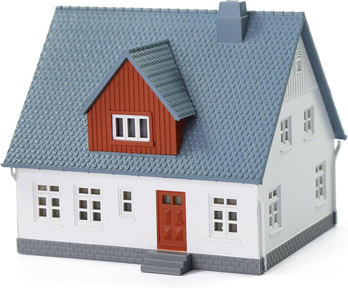One Set N Scale 1:160 Model Village House Assembled Model Architectural Building Layout JZN02B...