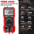 Digital Multimeter Tester, TRMS 4000 Counts Volt Meter Auto-Ranging Fast Tester, Measures Voltage Current Resistance Diodes Continuity Capacitance...