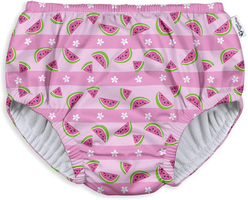 green sprouts baby girls Pull-up Reusable and Toddler Swim Diaper, Light Pink Watermelon Stripe, 18-24 Month US...