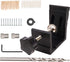 46 Pcs 850 Heavy Duty All-In-One Aluminum Pocket Hole Jig Kit Woodworking Inclined Hole Positioner for Angle Drilling Holes Carpenters Woodwork Gu...