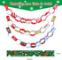 FEPITO 300 Pcs Festive Paper Chains Merry Christmas Craft Paper Chains for Christmas and Festive Party Decorations,10 Style...