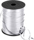 3/16 Inch Crimped Curling Ribbon Balloon Ribbon Spool 500 Yard for Christmas Balloons or Gift Wrapping(Metallic Silver)...