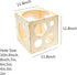 9 Holes Assemblable Wood Balloon Sizer Cube DIY Cube Tool Measurement Box for Party, Birthday, Wedding Decorations...
