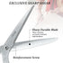 Mr.do Fabric Scissors 10 inch Sewing Scissors All Purpose Heavy Duty Sharp Fabric Scissors for Cutting Clothes Leather Classic Stainless Steel Pro...