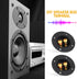 2 Pcs Black Speaker Box Terminal Cup 3 Inch 2-Way Spring Loaded Jacks Speaker Wire Connector Binding Post Cup Connector Subwoofer Plug for Speaker...