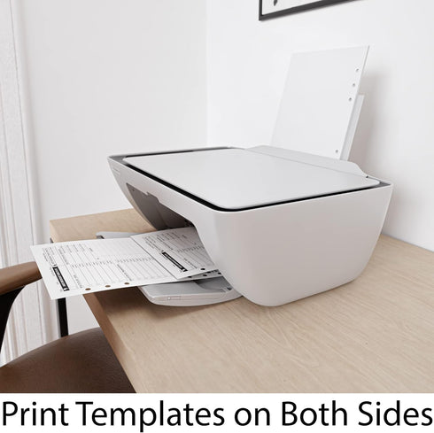 A5 Blank Paper 6-Hole Punched, 250 Sheets (500 Pages), 100 GSM, Printer Paper 148mm x 210mm (5.83 in. x 8.27 in.)...