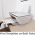 A5 Blank Paper 6-Hole Punched, 250 Sheets (500 Pages), 100 GSM, Printer Paper 148mm x 210mm (5.83 in. x 8.27 in.)...