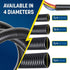 GS Power Wire Loom – 1/2 Inch x 25 Ft Split Cable Sleeves for Industrial Electrical Wires – High Temperature Cable Conduit...