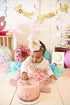 Infant Baby 1st Birthday Party Hat Princess Hairband Baby Girl Flower Delicate Hair Accessories Crown Party Hats, Pink, Small...