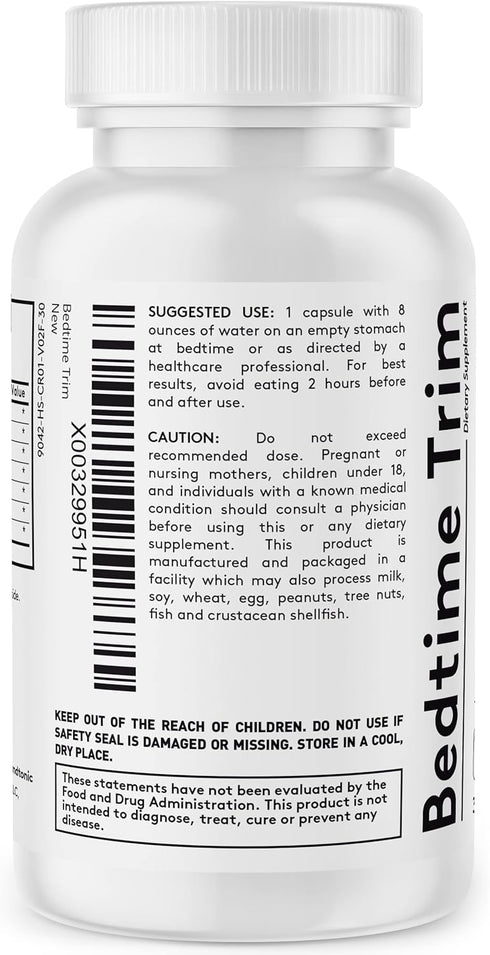 Youth & Tonic PM Bedtime Trim Amino Acids Supplement Pills for Men and Women | 30 Capsules to Support Metabolism and Defined Lean Muscles During N...