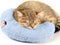 Cat Pillows for Indoor Cats, Soft Fluffy Dog Calming Pillow, Little Dog Pillows, U Shaped Half Donut Cuddler with Cute Embroidery, Washable Neck P...
