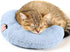 Cat Pillows for Indoor Cats, Soft Fluffy Dog Calming Pillow, Little Dog Pillows, U Shaped Half Donut Cuddler with Cute Embroidery, Washable Neck P...