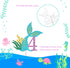 Mermaid Four Cake Topper, Happy 4th Birthday Cake Decor, I'm Four Sign, Little Mermaid Birthday Party Decoration Supplies, Daughter of the Sea, Un...