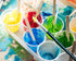100 Pack 1oz/30ml Plastic Graduated Cups Transparent Scale Cups with 50 Pack Wooden Stirring Sticks for Mixing Paint, Stain, Epoxy, Resin...