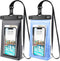 2Pcs Floating Waterproof Phone Pouch Large, IPX8 Waterproof Phone Bag Case for iPhone 15 14 Plus 13 Pro Max 12 11 8 Plus Samsung Up to 7.2'', Wate...