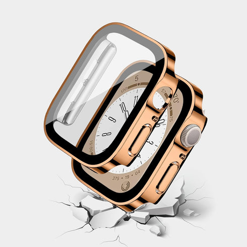 for Apple Watch Case 45mm,Hard Case with Tempered Glass Screen Protector,Watch Cover for Apple Watch Series 9 8 7 Screen Protector,Ultra-Thin Dura...