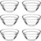 Small Pyrex Prep Mixing Bowls: 2.3x1.1Inch Mini Prep Bowls Stackable Glass Serving Bowls for Kitchen Prep - Dessert - Dips - Salad - Candy Dishes...