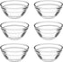 Small Pyrex Prep Mixing Bowls: 2.3x1.1Inch Mini Prep Bowls Stackable Glass Serving Bowls for Kitchen Prep - Dessert - Dips - Salad - Candy Dishes...