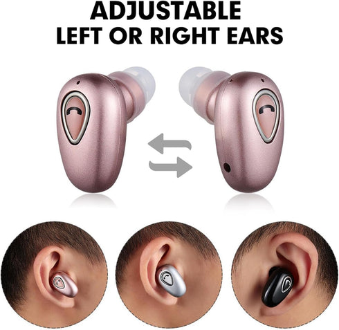 Smallest Single Tiny Mini Invisible Earbud Wireless Bluetooth Earpiece Earplug Discreet Hidden Ear Bud for Work Cell Phone, Small Bluetooth Headse...