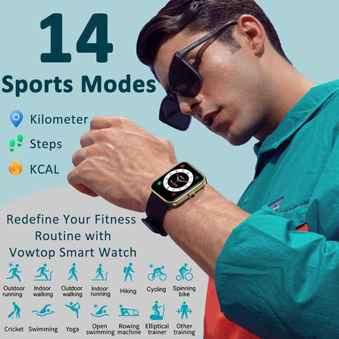 Fitness Tracker for Men Women with Aluminum Alloy Frame, Alexa Built-in 1.69'' DIY Dial with Blood Oxygen & Heart Rate Monitor, 14 Sport Modes Sma...
