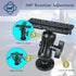 Fish Finder Mount Base, Universal 360° Rotation Ball-Mount Fish Finder Bracket, Nylon & Stainless Steel Electronic Fish Finder Holder for Marine B...