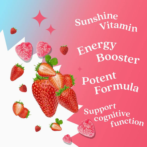BeLive Vitamin D3 Gummies with B12 Vitamins - 60 Ct I Immune Support Gummies with Vegan Vitamin B12 & D3, Provides Enhanced Bone & Muscle Strength...