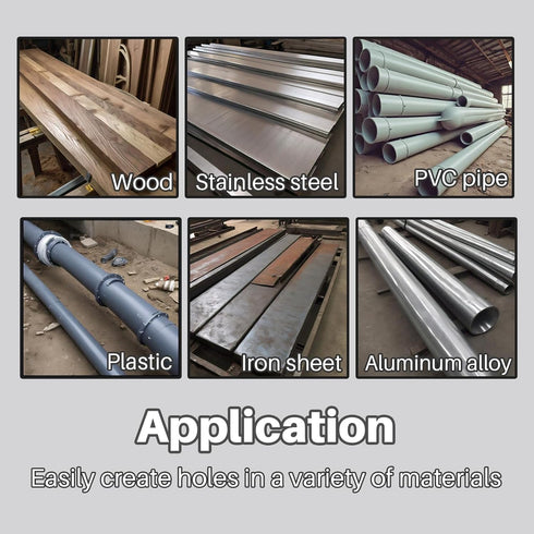 Tapered Reamer Set with T Handle, 3-13mm (1/8''-1/2'') & 5-16mm (½"-5/8") 6 Fluted, Carbon Steel Hex Shank for Guitar Woodworking - 2pcs...