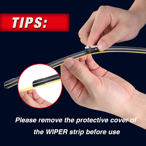 26"+26" Windshield Wiper Blades Fit for Ford Fusion 2020 2019 2018 2017 2016 2015 2014 2013 Audi Q7 03/06-08/15 Original Equipment Replacment Wipe...