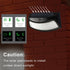 Solar Powered Step Lights (2-Pack) - Elegant Curved Modern Design with 4 LED. Energy efficient Constant Lighting Mode Provides Soft, White Light. ...