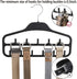 ELONG HOME Belt Hanger, Tie Rack for Closet, Sturdy Belt Organizer with 360 Degree Swivel, 11 Large Sturdy Belt Hooks, Non Slip Rubberized Belt Ra...