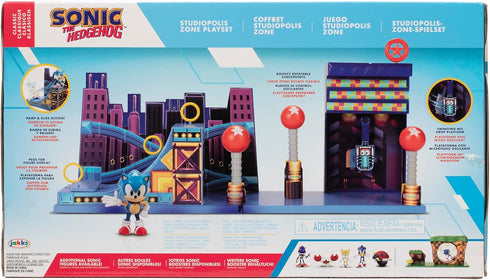 Sonic The Hedgehog Action Figures 2.5" Studiopolis Zone Playset...