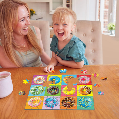 100 Piece Donuts Jigsaw Puzzle for Kids Teens Age 4-8 Gift Family Time (Donuts)...