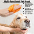 Dog Bath Brush, 2 Pcs Dog Brush for Shedding Short Haired Dogs, Dog Grooming Shedding Bath Brush Soothing Massage Rubber Bristles Curry Comb with ...