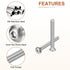 M4-0.7x35mm Button Head Socket Cap Screws - 50Pack - Good for Machine - 304 Stainless Steel 18/8 - Hex Drive Full Thread Fasteners...