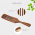 ABOOFAN Slotted Spurtle Set, Wooden Kitchen Utensils Set 31cm Wooden Spoons Utensils for Cooking Stirring Salad Mixing Serving Spurtles Kitchen To...