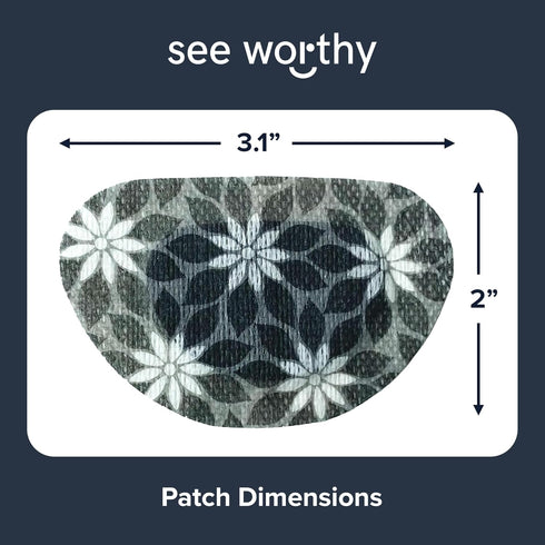Adhesive Eyepatch for Kids & Adult - As Seen on Shark Tank - Kids Breathable, Comfortable Flower Power Eyepatch for Lazy Eye - Amblyopia & Sensiti...