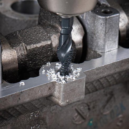 THINKWORK Combination Drill Tap & Tap Bit Set, 6 Pack 3-in-1 Anti-Rust Black Titanium Coated Screw Tapping Bit Tool in SAE Size 6-32NC 8-32NC 10-2...