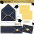 50 Pcs A7 Envelopes 5 x 7 Card Envelopes and 50 Pcs Gold Embossed Wax Seal Envelopes Self Adhesive V Flap Envelopes with Gold Border for Graduatio...