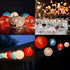 GOOTHY 8.5Ft Red White Blue Lantern String Lights, 4th of July Decor Lights with 10 Red White Blue Lanterns Connectable Patriotic Outdoor Lanterns...