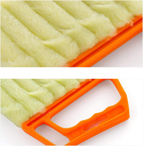 2 Pcs Blind Cleaner Washable Window Dusting Cleaner Tool Mini Blind Duster Brush Dust Clean Venetian Blind Brush Window Air Conditioner Duster Dir...