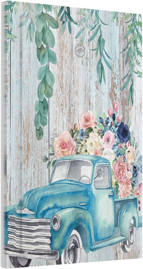 Retro Wooden Cart With Flowers No Device Light Switch Cover 1 Gang Single Blank Wall Plate Decorative Electrical Home Switchplate Faceplate for Ba...