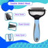 Double-Sided Pet Grooming Tool Undercoat Rake for Dogs and Cats - Professional Dematting Brush, Shedding Comb, Mat Remover, Deshedding, Safe Detan...