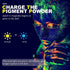 HTVRONT Glow in The Dark Pigment Powder (12 colors, 0.7 oz / 20 g Each), Glow in The Dark Resin Pigment with UV Lamp, Glow in the Dark Mica Powder...