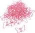 50Pcs Butterflies Paperclip Set, Pink Cute Paperclips, Metal Paperclips for Office, Home, and School Use...
