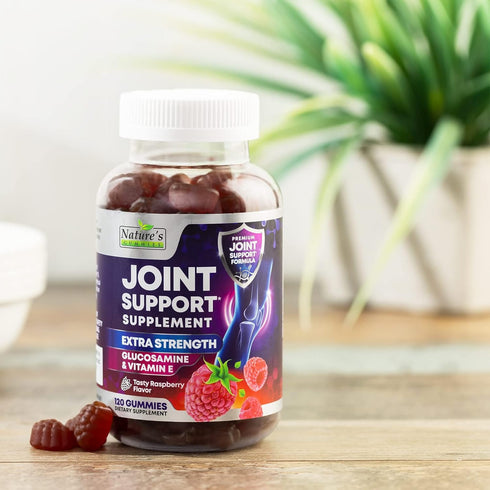 Joint Support Supplement - Extra Strength Glucosamine Joint Support Gummy - Joint Health Support & Flexibility for Back, Knees, & Hands - Vitamin ...