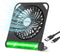 AMKEN Small Table Fans - 2000mAh USB Fan Desk Fan 4 Speeds Adjustable - 200° Tilt Folding Quiet Operation for Office Bedroom Home Desktop Camping...