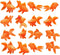 20 Pcs Fake Goldfish Artificial Orange Floating Fishes Ornament Decorations for Aquarium Fish Tank...